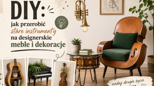 DIY: jak przerobić stare instrumenty na designerskie meble i dekoracje
